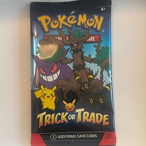 New Pokemon Trick or Trade Card Pack - Set of 4